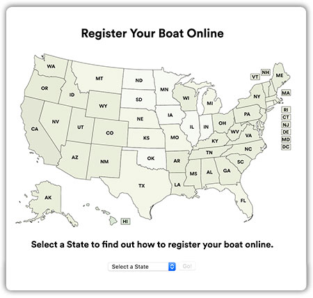 Register Your Boat Online